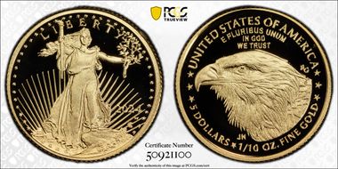 2024-W $5 Gold Eagle PR70DCAM