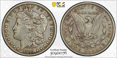 1893-O $1 VF35