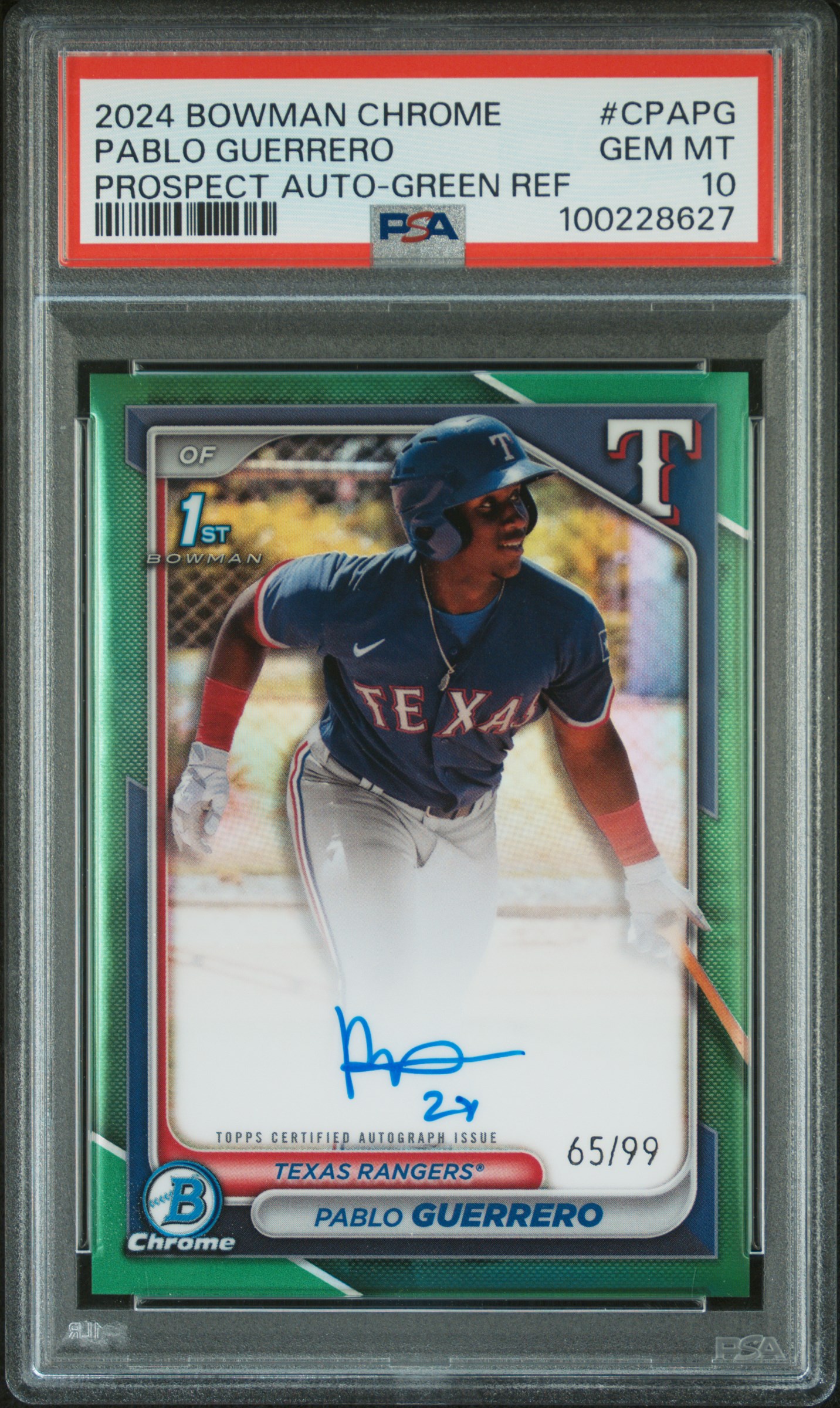 Pablo Guerrero 2024 Bowman Chrome Prospect Autographs