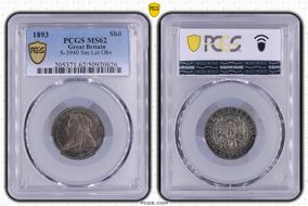 1893 Shil S-3940 Sm Let Obv MS62
