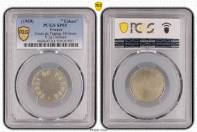 (1959) "Token" Essai de Frappe 24.0mm 5.3g Uniface SP61