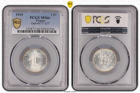 1919 1 Fr Gad-467 F-217 MS66