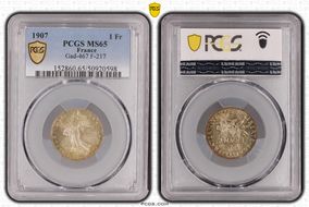 1907 1 Fr Gad-467 F-217 MS65