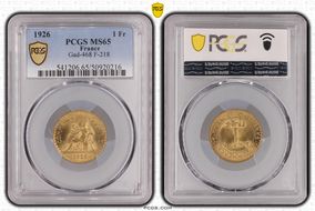 1926 1 Fr Gad-468 F-218 MS65