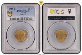 1954-B 10 Fr Gad-812 MS65