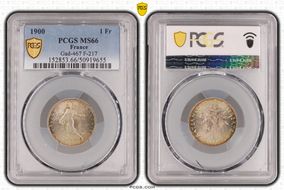 1900 1 Fr Gad-467 F-217 MS66