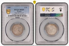 1907 1 Fr Gad-467 F-217 MS65