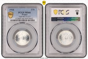 1916 1 Fr Gad-467 F-217 MS66