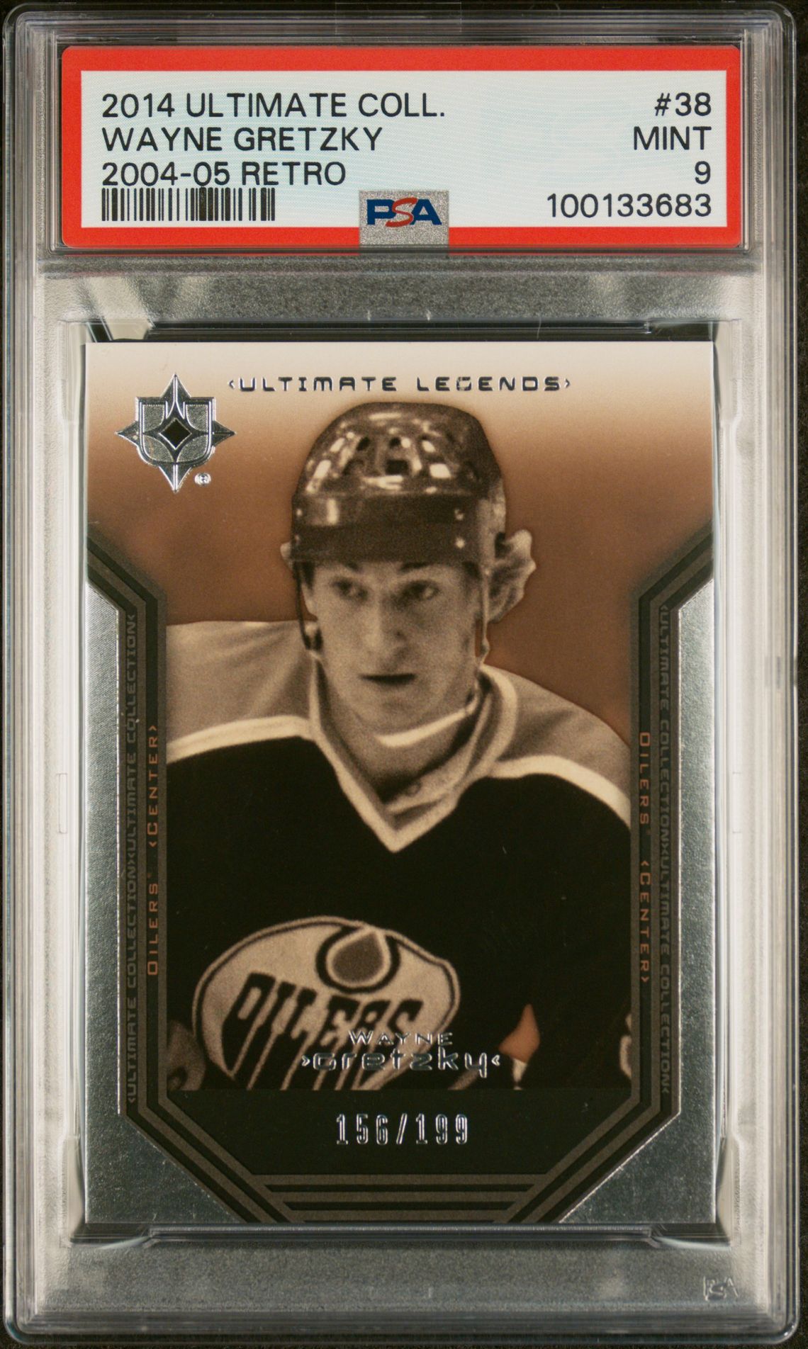 2014 Ultimate Collection 2004-05 Retro Wayne Gretzky #38 (2004-05 Retro) Mint 9 front