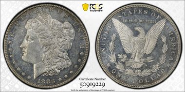 1883 $1 MS61DMPL
