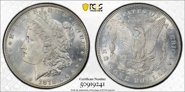 1878 7/8TF $1 Strong MS63