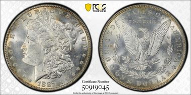 1887 $1 MS63
