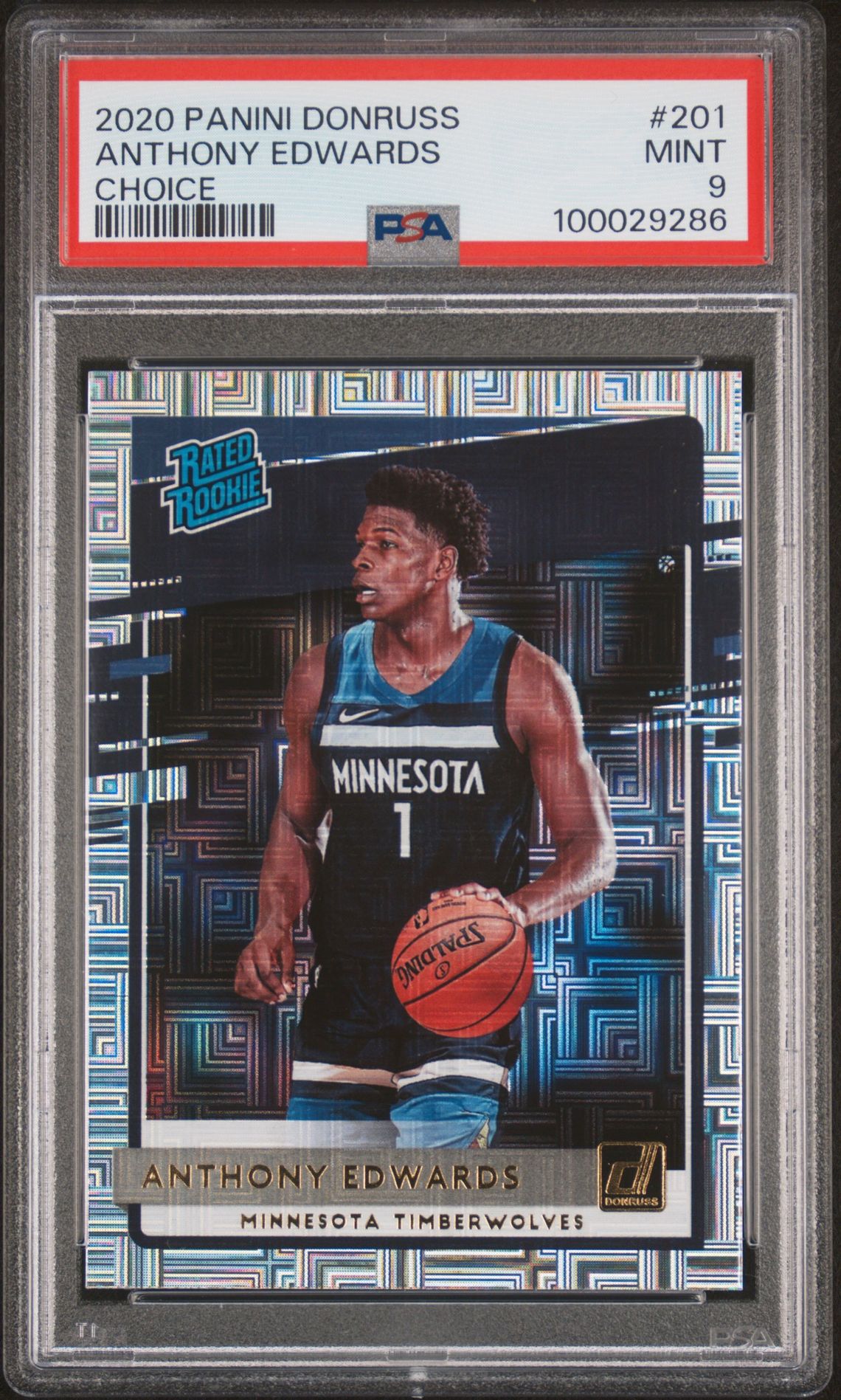 2020 Panini PANINI DONRUSS CHOICE #201 Anthony Edwards front