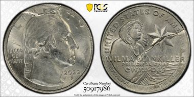 2022-P 25C Wilma Mankiller MS62