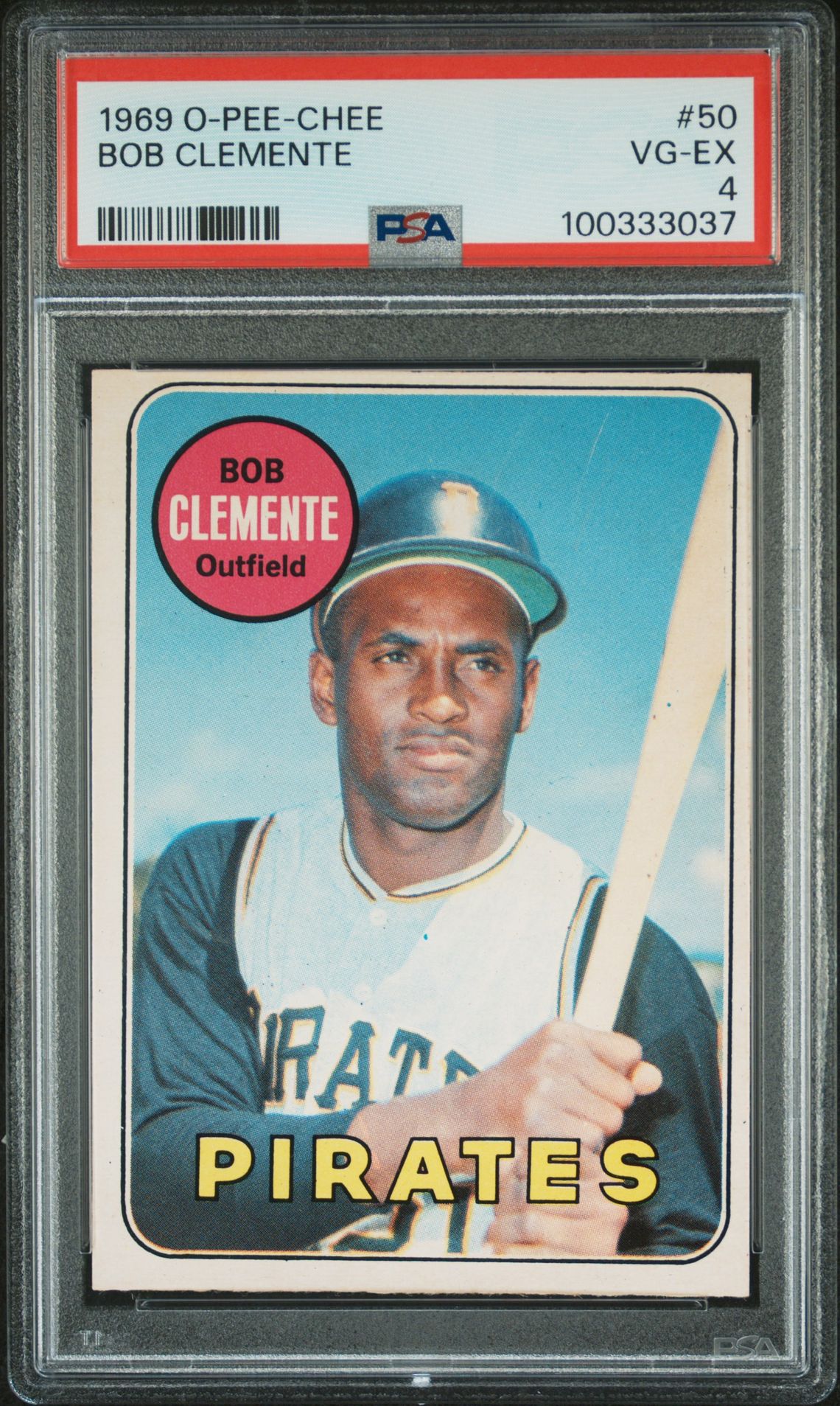 1969 O-Pee-Chee Bob Clemente #50 Vg-Ex 4 front