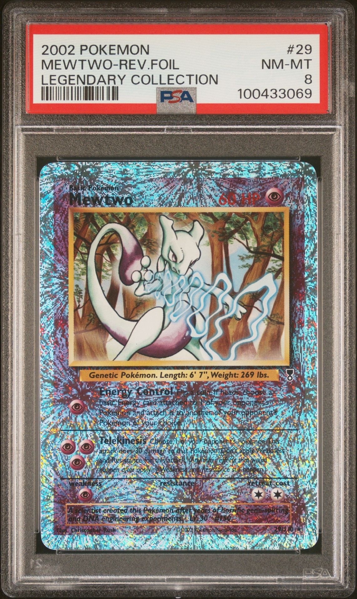2002 Pokemon POKEMON LEGENDARY COLLECTION #29 Mewtwo-Rev.Foil front