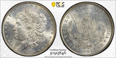 1878 8TF $1 VAM 16, Tripled Stars MS63