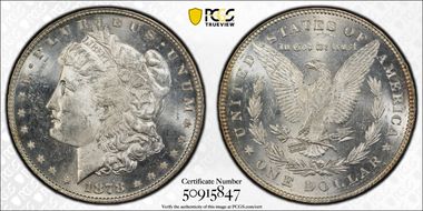 1878 7/8TF $1 Strong, VAM 38, 7/5 MS63