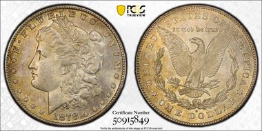 1878-S $1 MS62