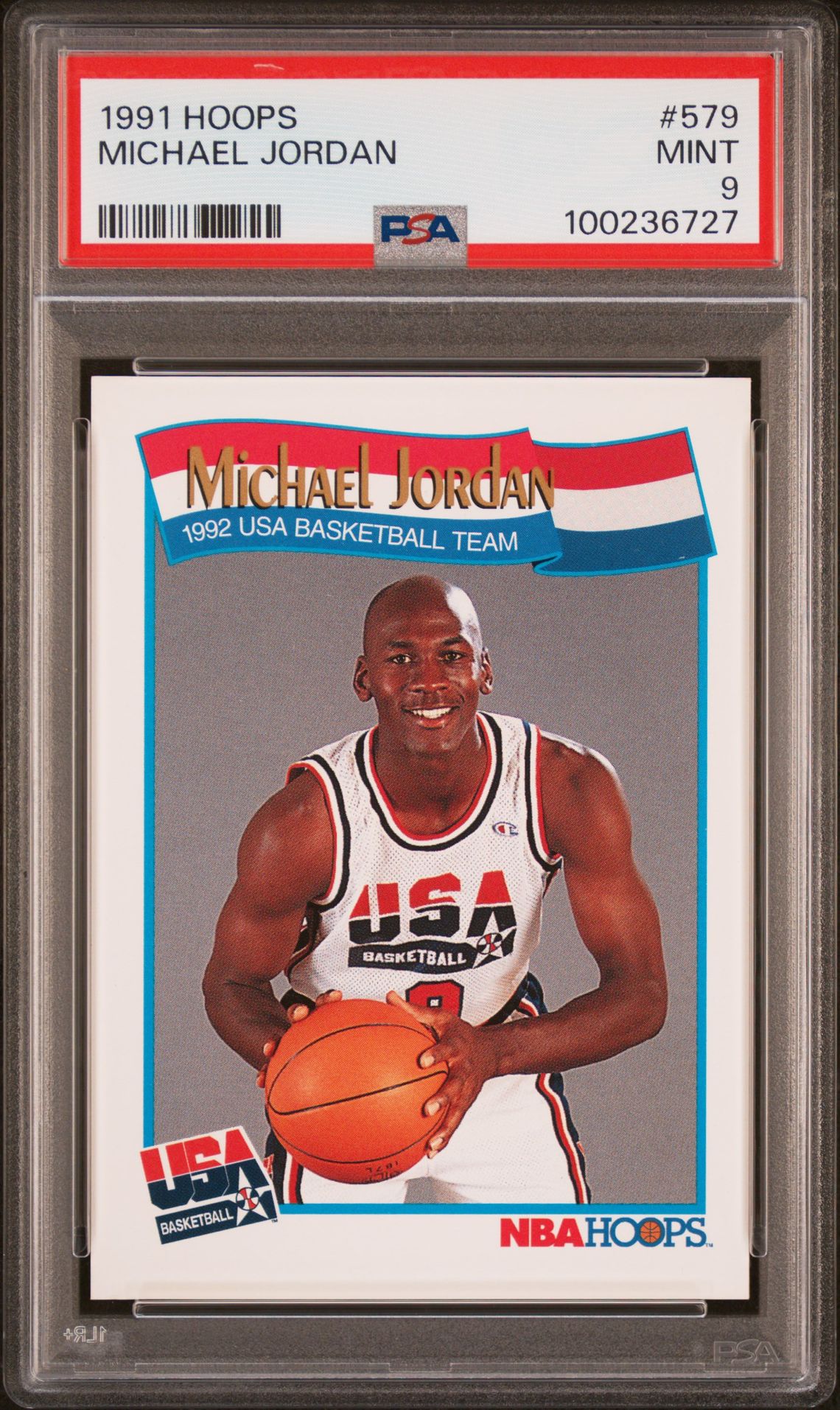 1991 Hoops Michael Jordan #579 Mint 9 front