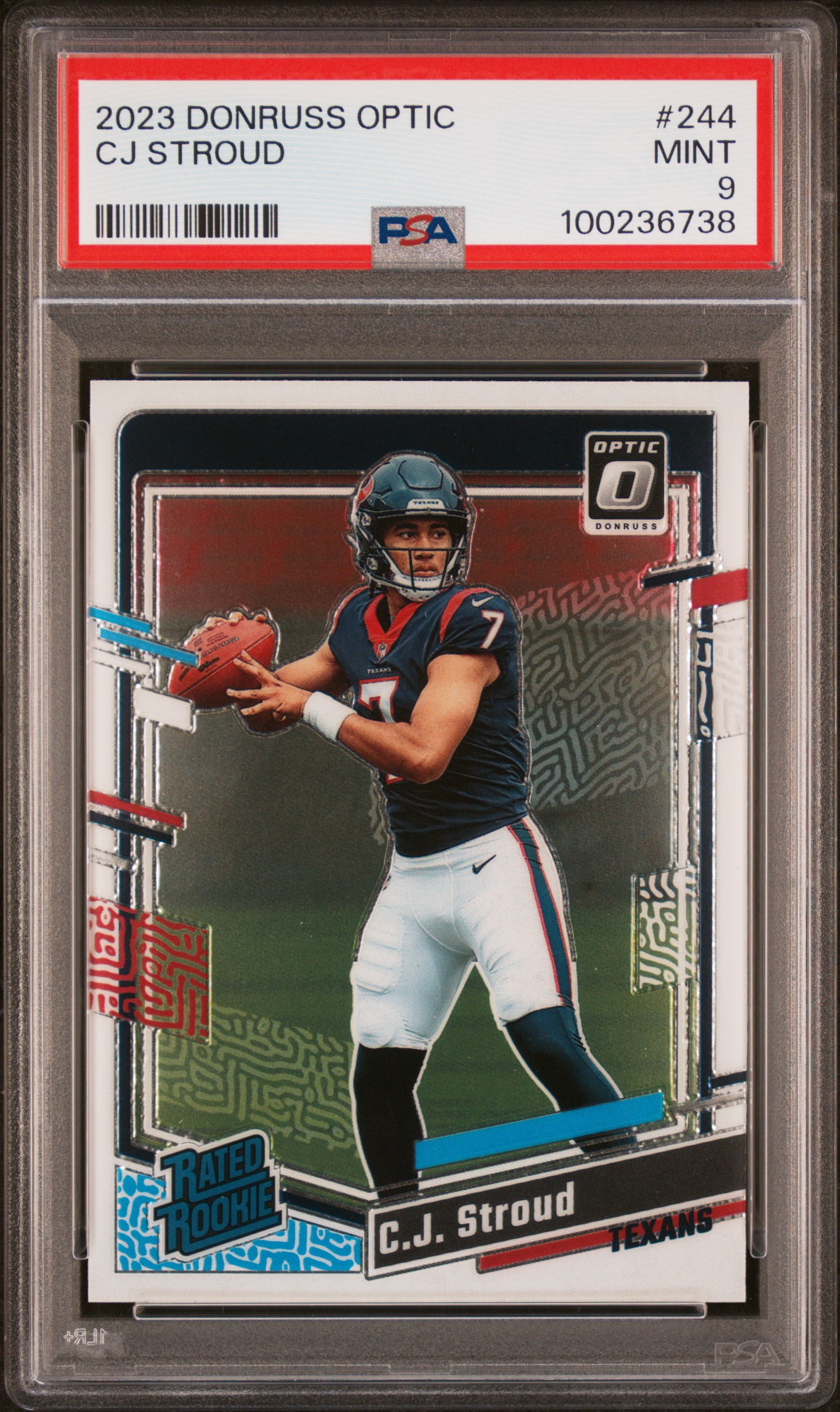 2023 Panini Donruss Optic Cj Stroud #244 Mint 9 front