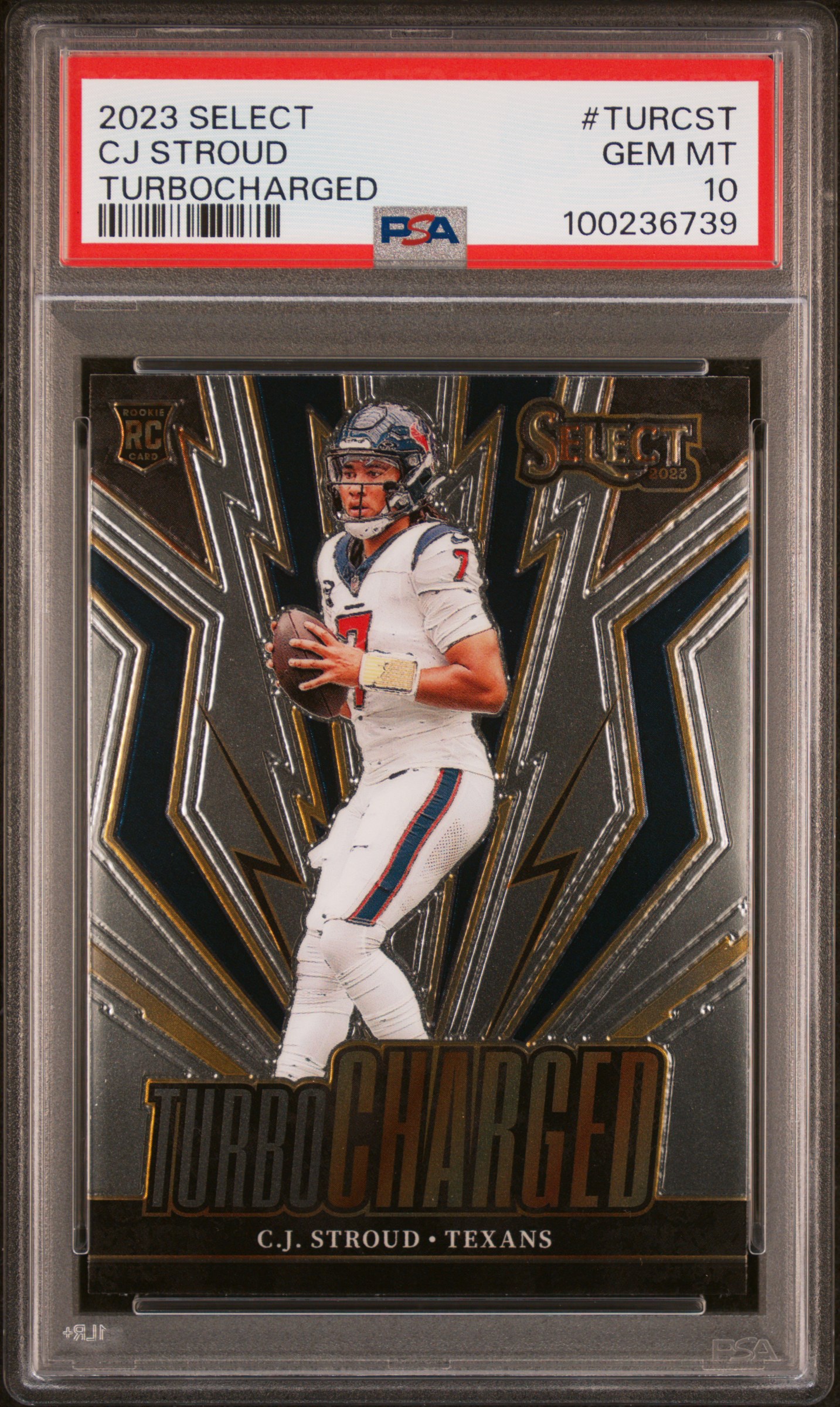 2023 Panini Select Turbocharged Cj Stroud #Turcst Gem Mt 10 front