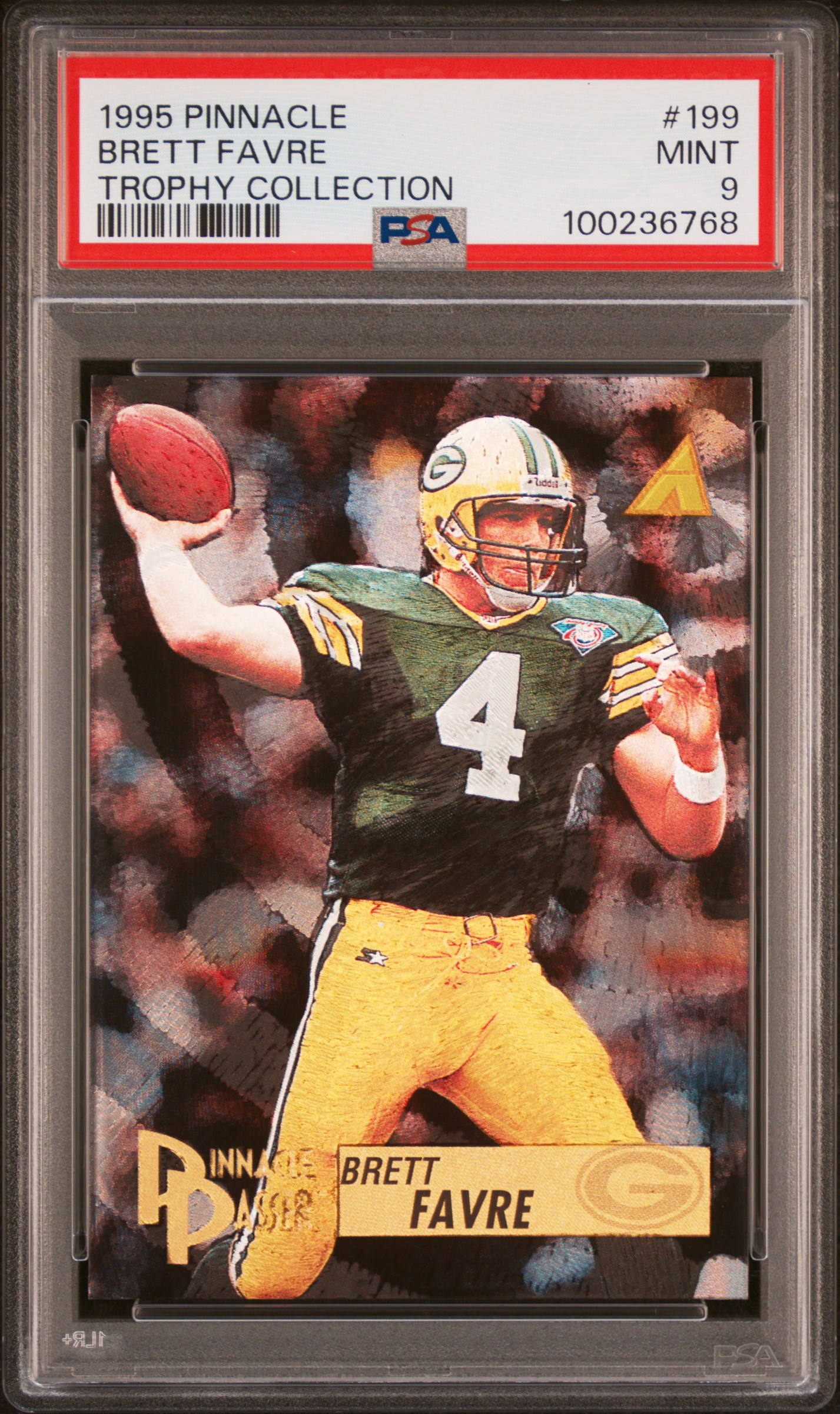 1995 Pinnacle Trophy Collection Brett Favre #199 (Trophy Collection) Mint 9 front