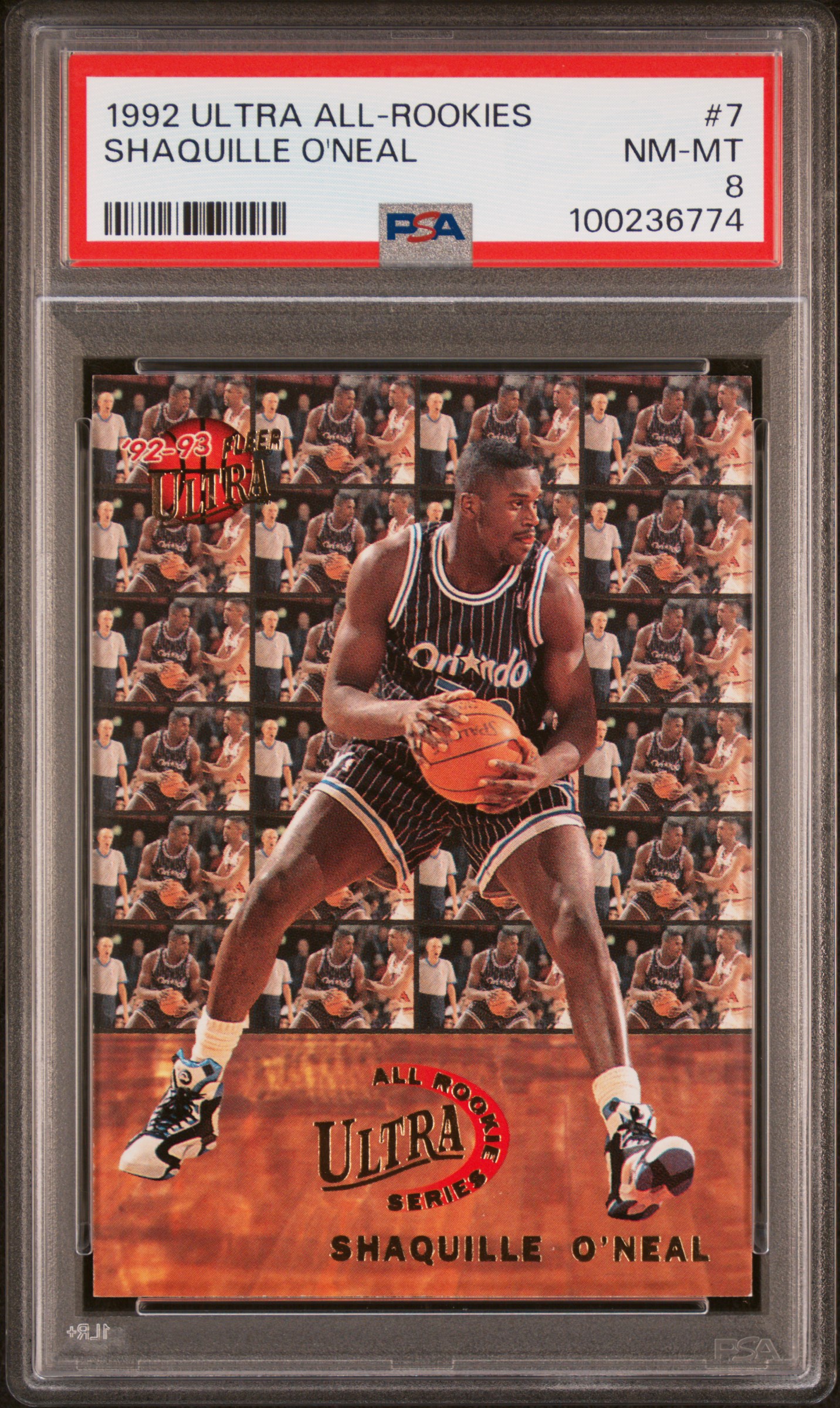 1992 Ultra All-Rookies Shaquille O'neal #7 Nm-Mt 8 front