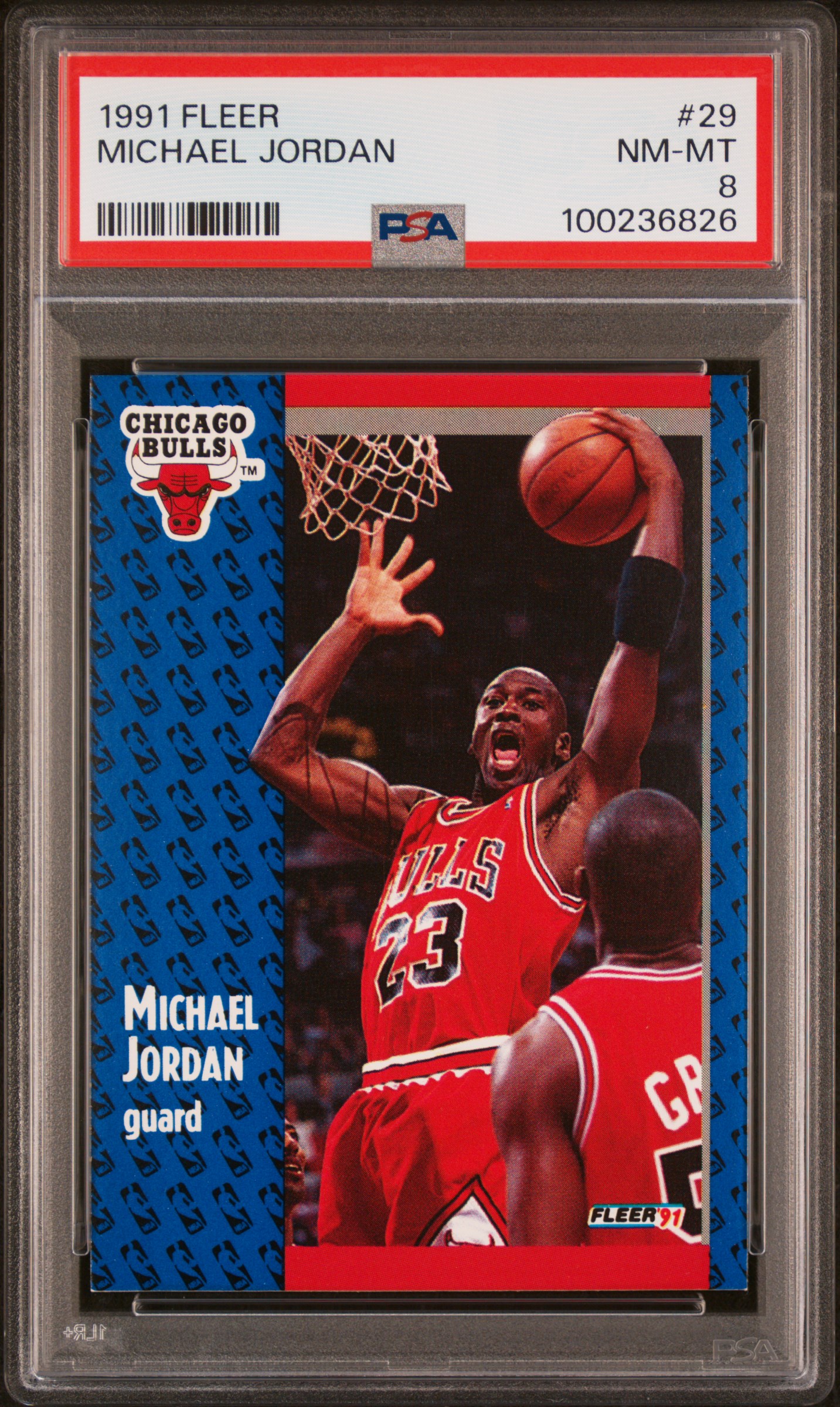 1991 Fleer Michael Jordan #29 Nm-Mt 8 front