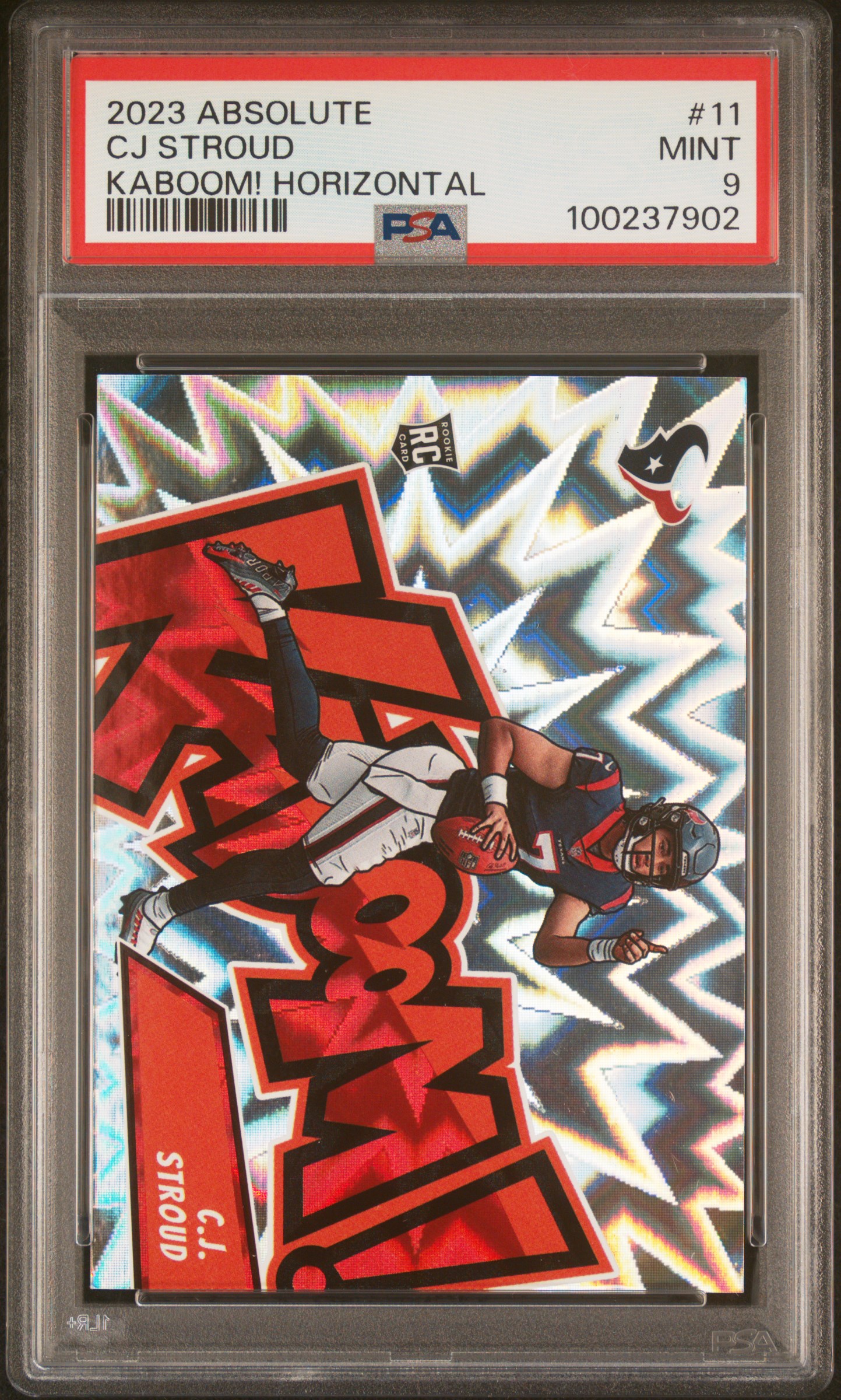 2023 Panini Absolute Kaboom! Horizontal Cj Stroud #11 Mint 9 front