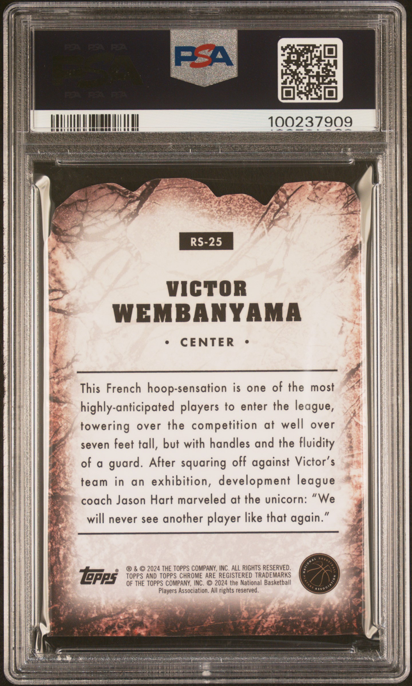 2023 Topps Chrome Rock Stars Victor Wembanyama #Rs25 Mint 9 back