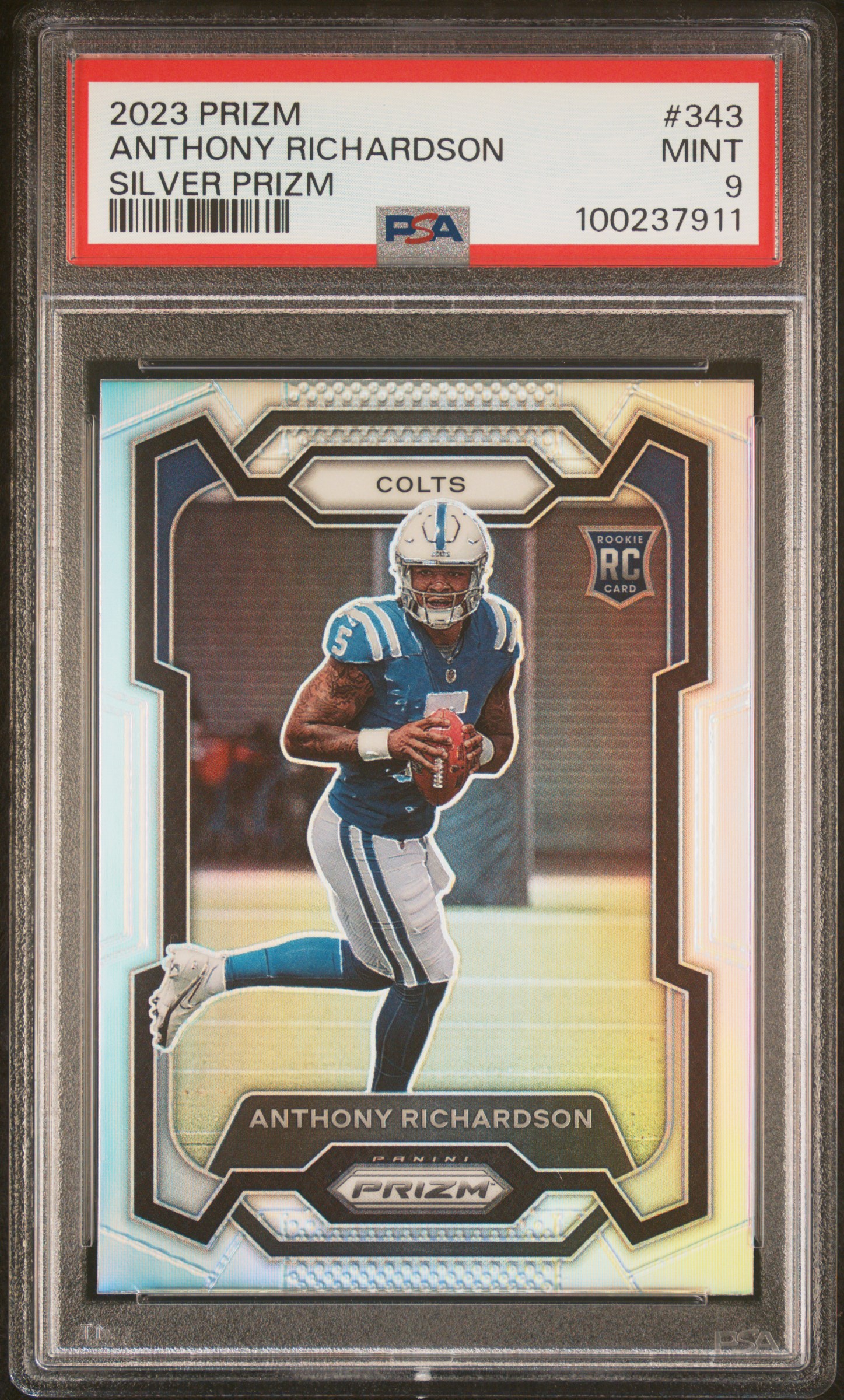 2023 Panini Prizm Anthony Richardson #343 (Silver Prizm) Mint 9 front