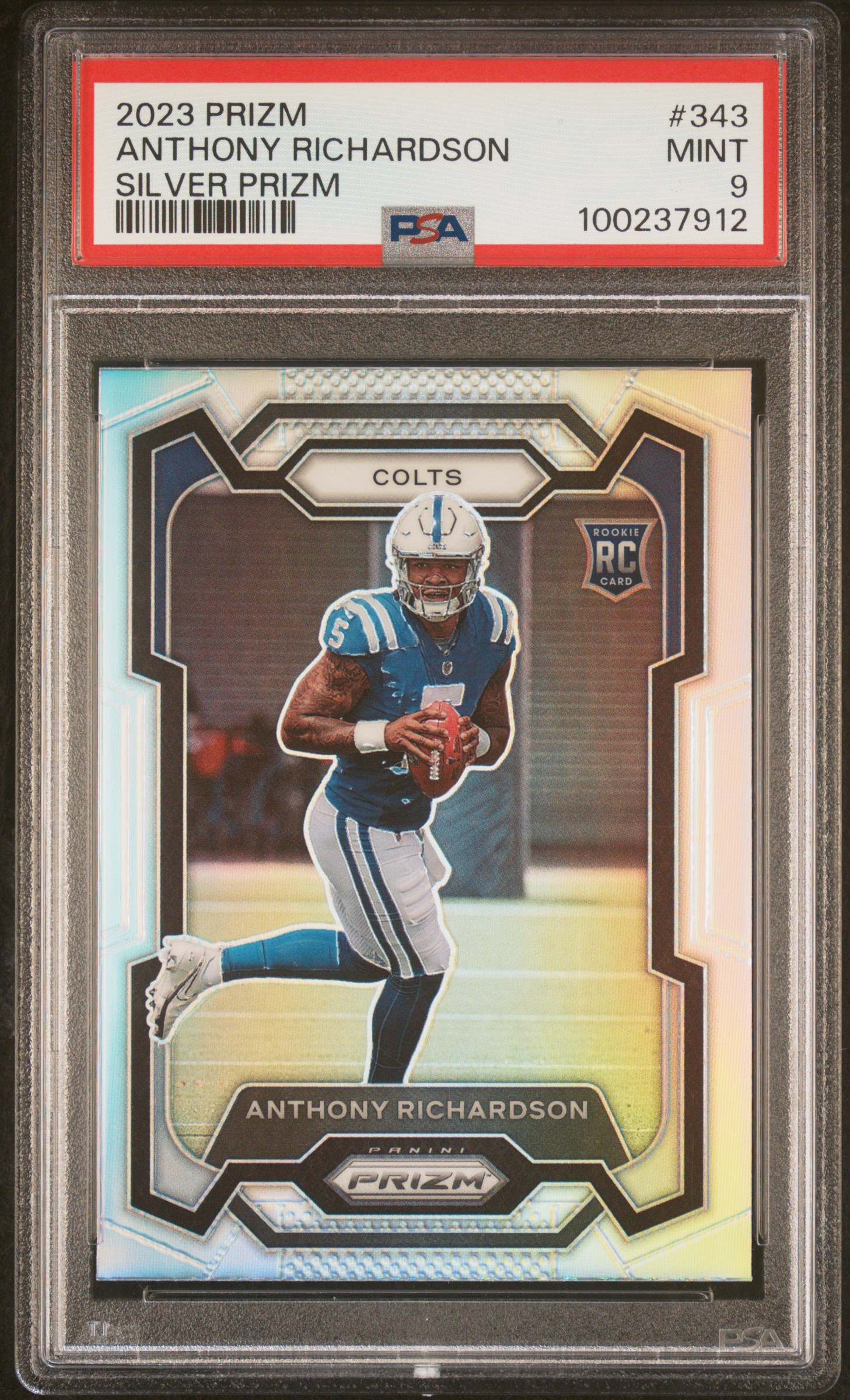 2023 Panini Prizm Anthony Richardson #343 (Silver Prizm) Mint 9 front