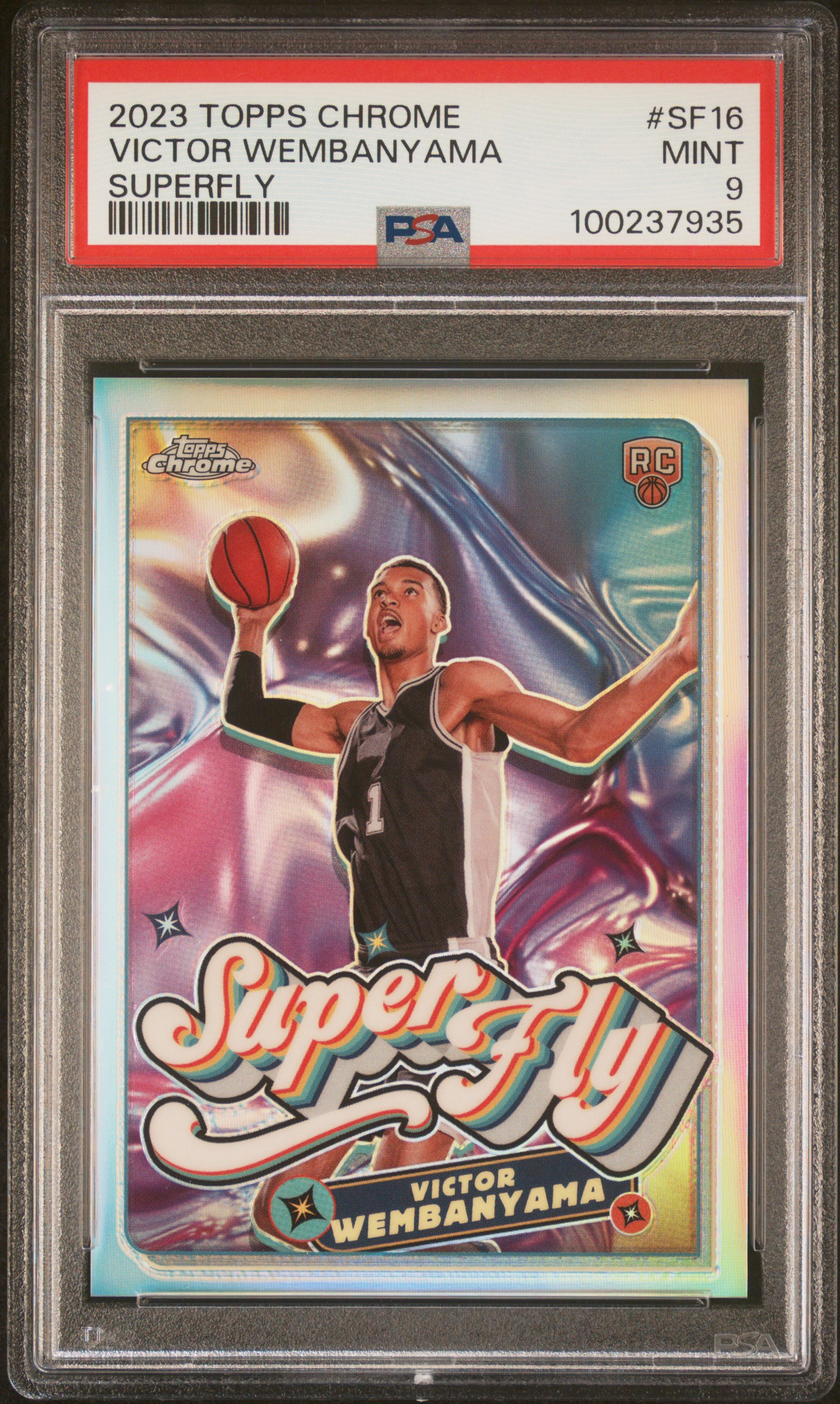 2023 Topps Chrome Superfly Victor Wembanyama #Sf16 Mint 9 front