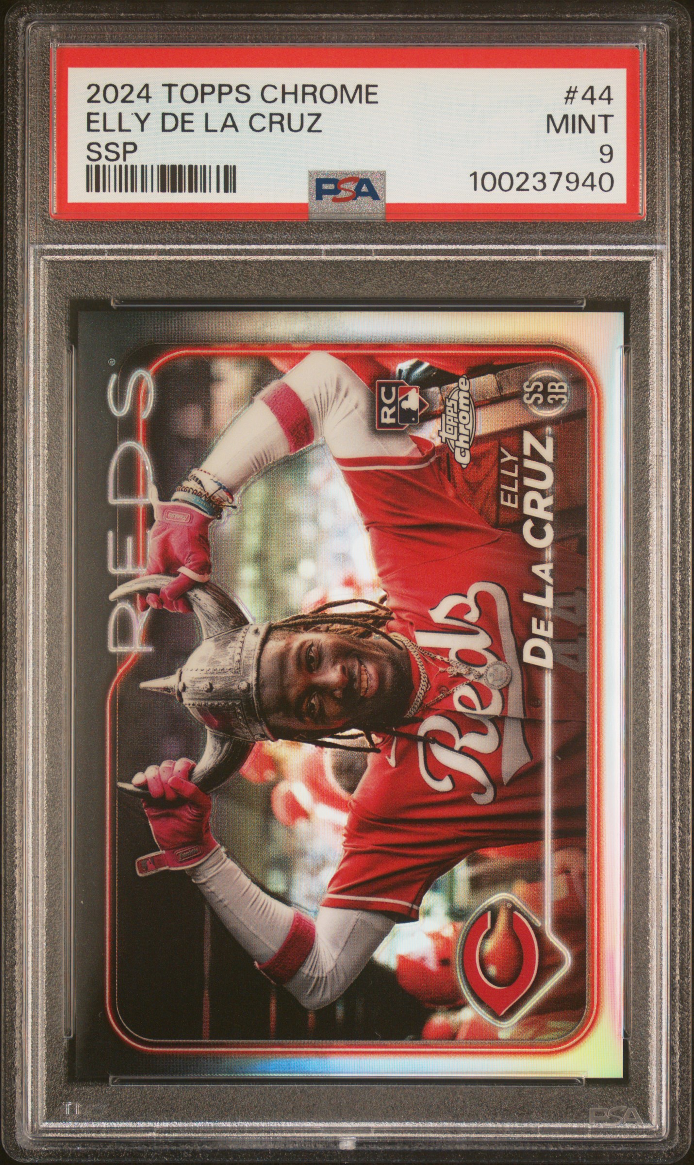 2024 Topps Chrome Elly De La Cruz #44 (Ssp) Mint 9 front