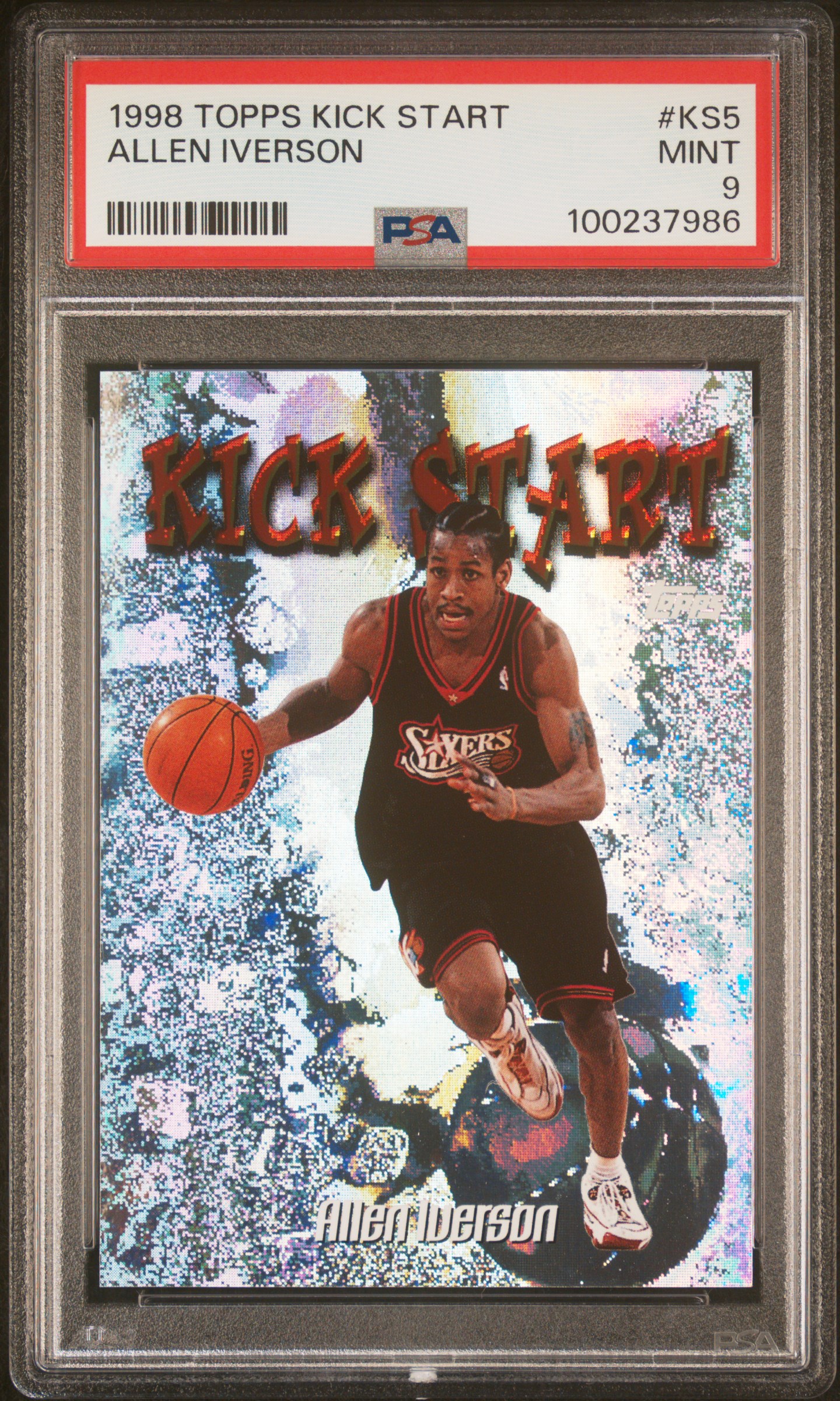 1998 Topps Kick Start Allen Iverson #Ks5 Mint 9 front