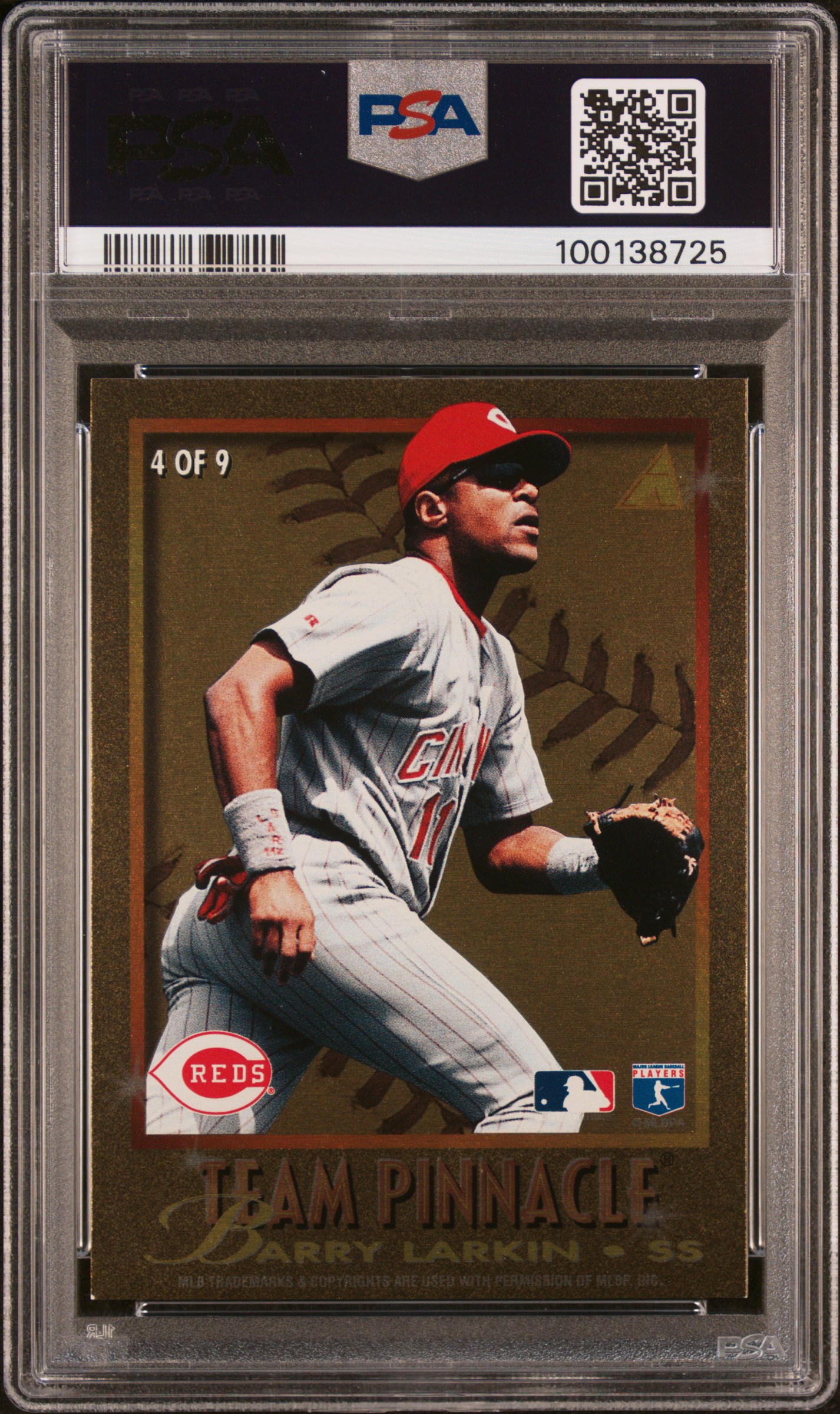 1996 Pinnacle Team Pinnacle Larkin/Ripken Jr. #4 (Team Pinnacle) Nm 7 back