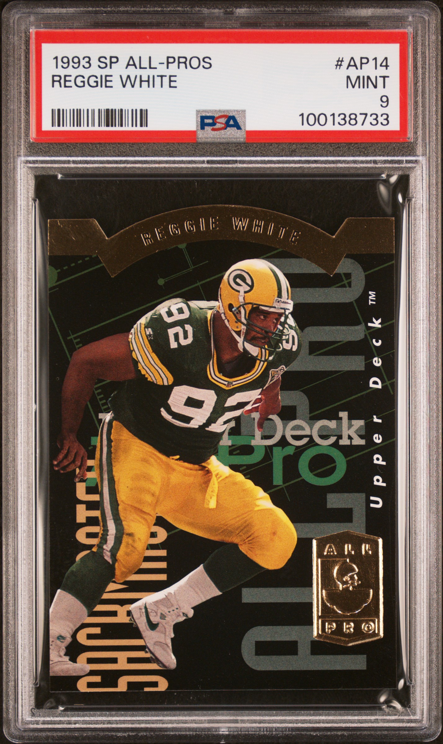 1993 Sp All-Pros Reggie White #Ap14 Mint 9 front