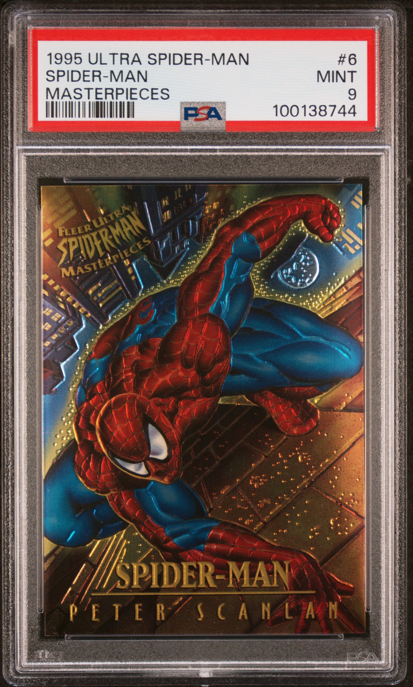 1995 Ultra Spider-Man Masterpieces Spider-Man #6 (Masterpieces) Mint 9 front