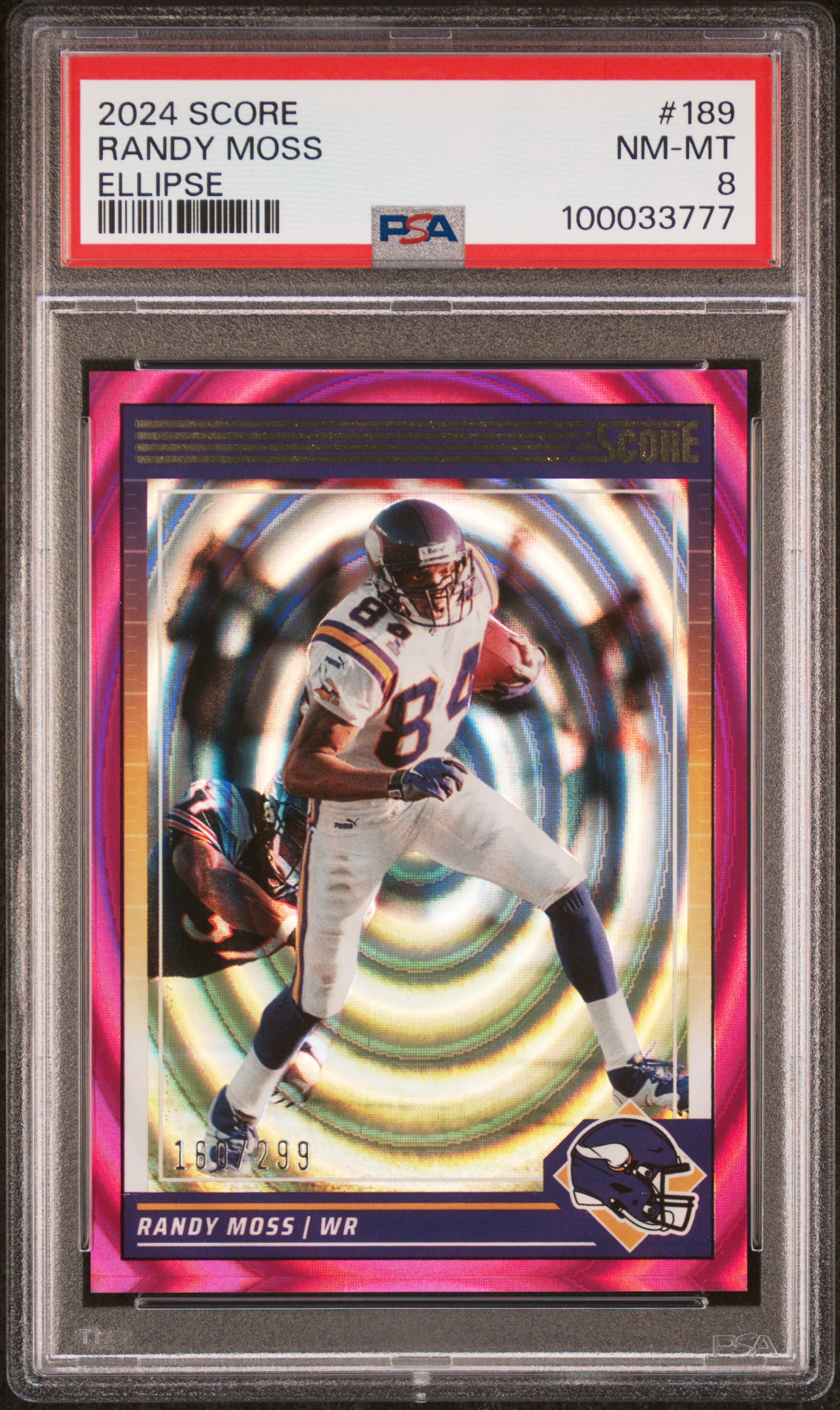 2024 Panini Score Randy Moss #189 (Ellipse) Nm-Mt 8 front