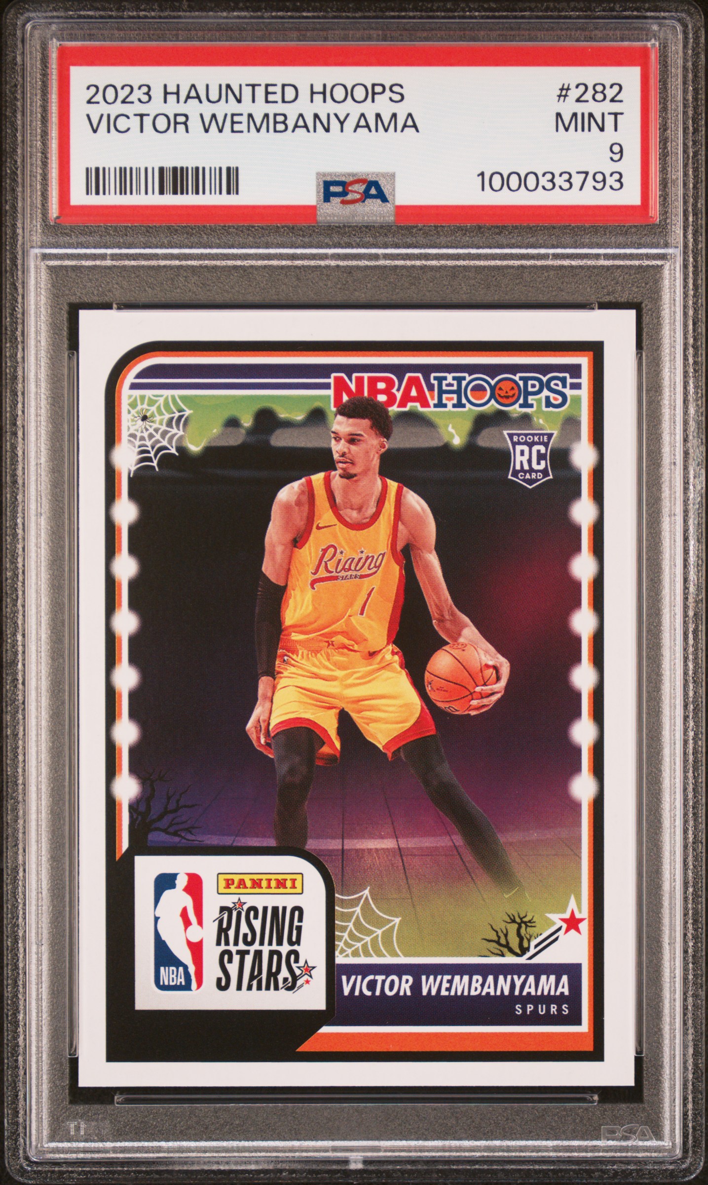 2023 Panini Haunted Hoops Victor Wembanyama #282 Mint 9 front