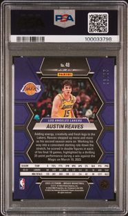 2022 Panini Mosaic Austin Reaves 48 Blue Fast Break Mint 9 Graded 