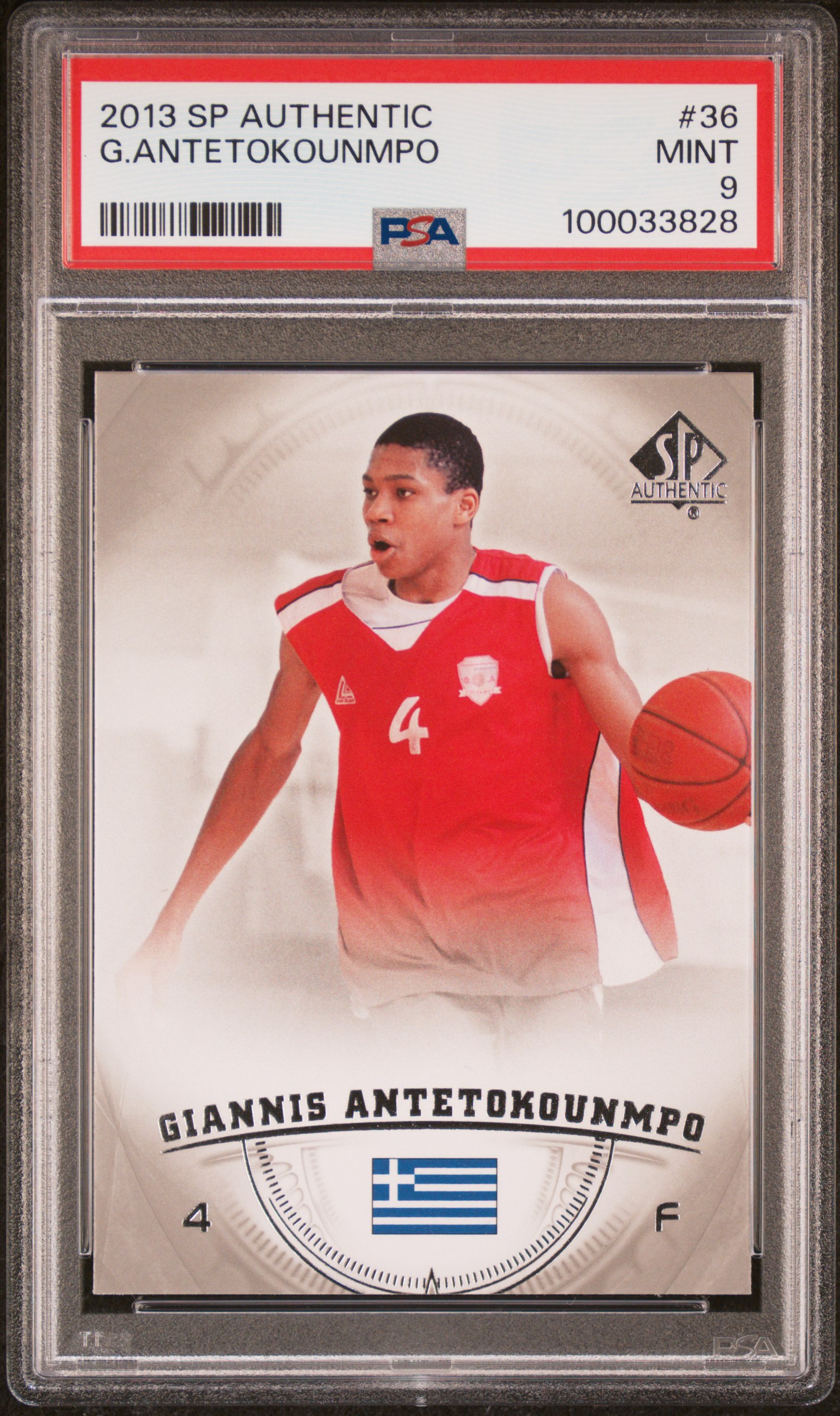 2013 Sp Authentic G.antetokounmpo #36 Mint 9 front