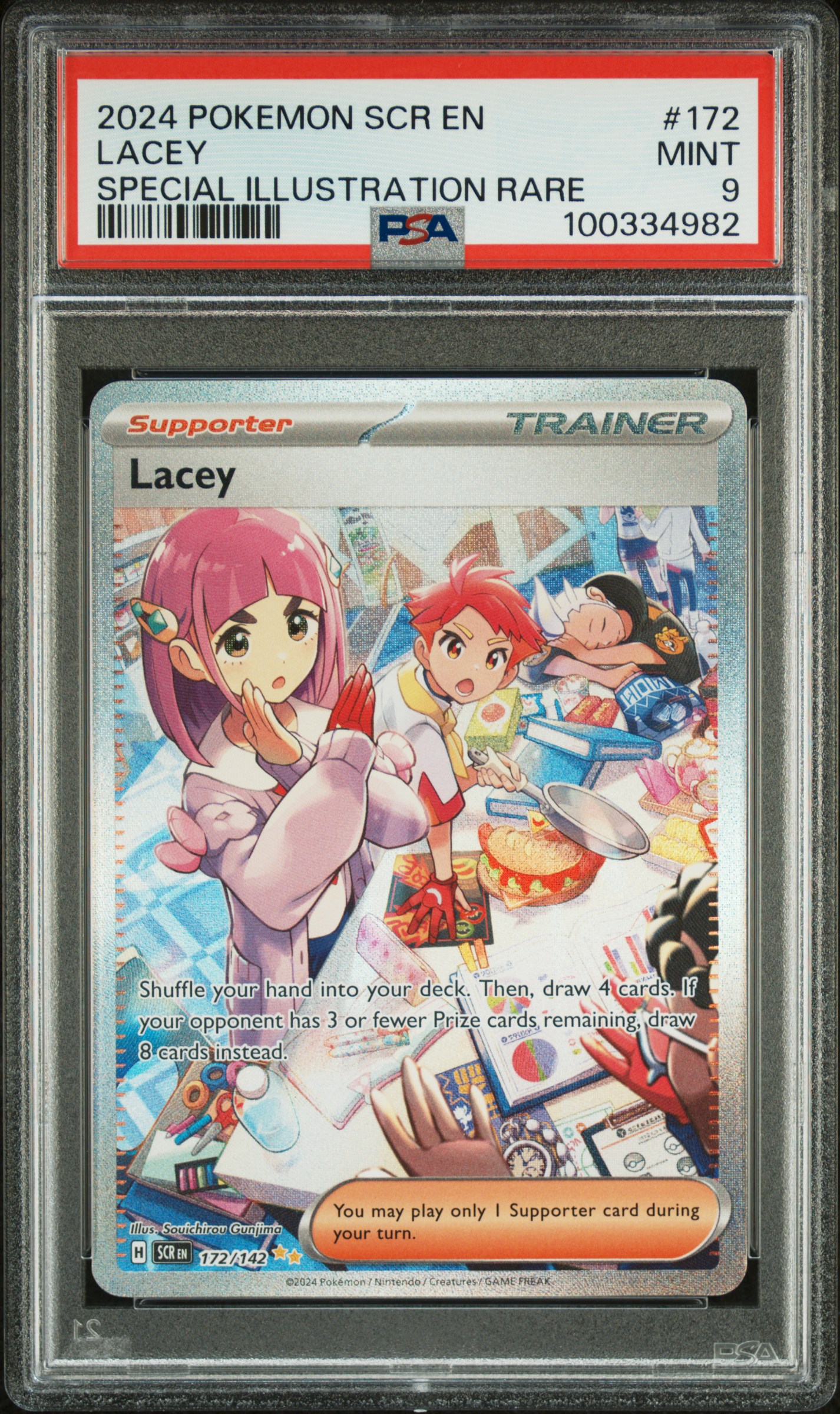 2024 Pokemon Scr En-Stellar Crown Lacey #172 (Special Illustration Rare) Mint 9 back