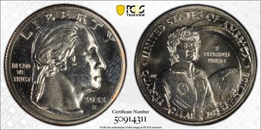 2022-S 25C Dr. Sally Ride MS66