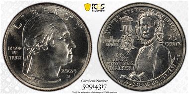 2024-S 25C Dr. Mary Edwards Walker MS66