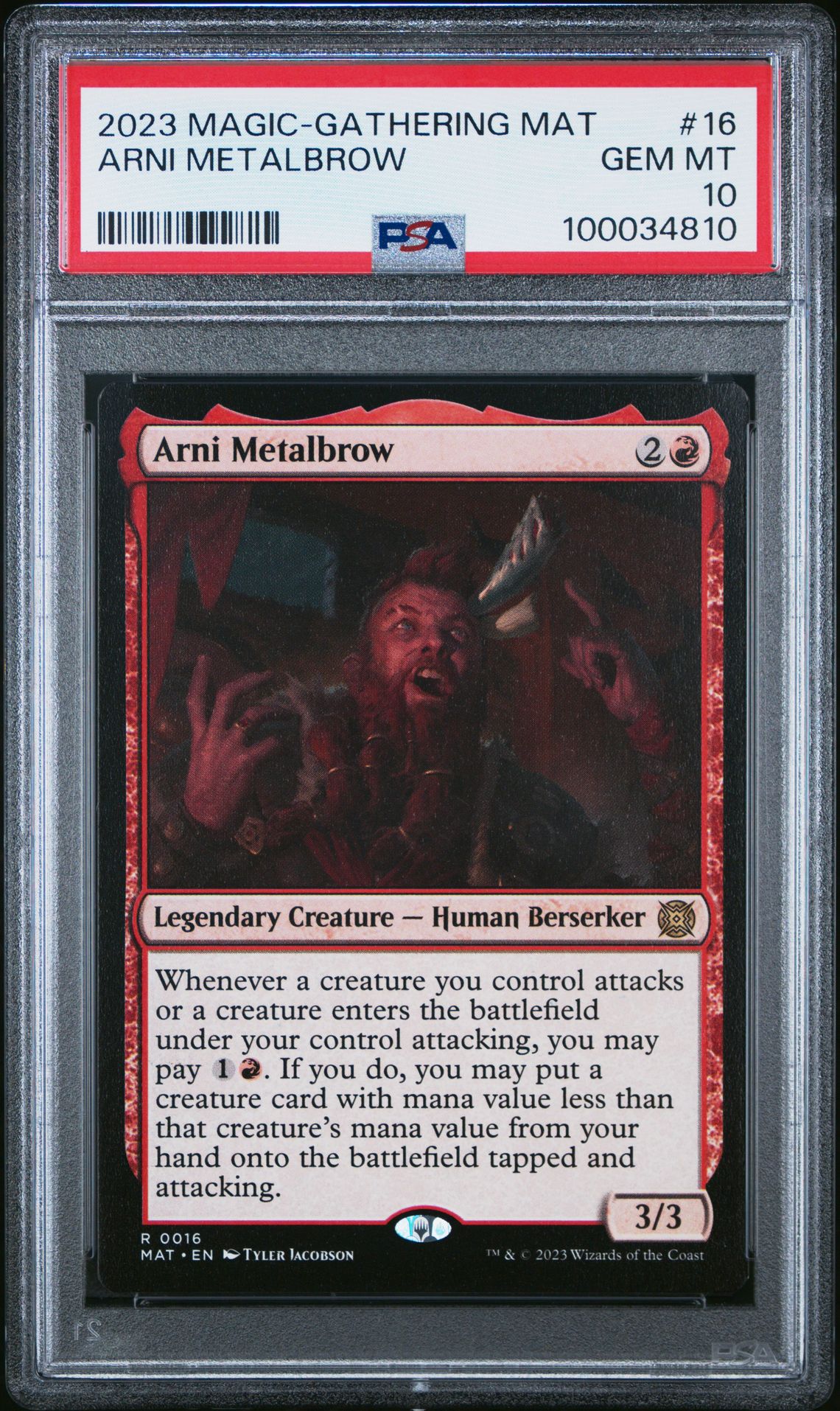 2023 MTG MAGIC THE GATHERING MARCH OF THE MACHINE: THE AFTERMATH #16 Arni Metalbrow front