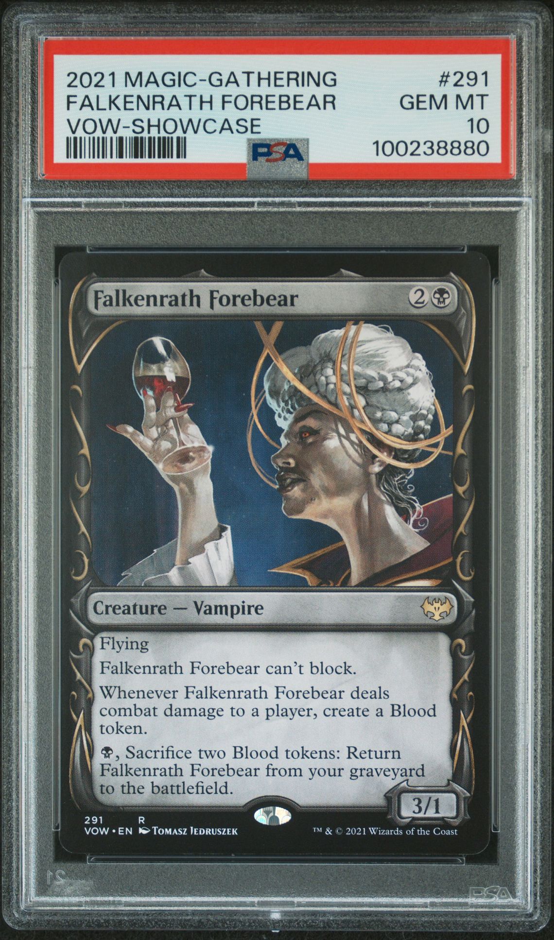 2021 MTG MAGIC THE GATHERING INNISTRAD: CRIMSON VOW SHOWCASE #291 Falkenrath Forebear front