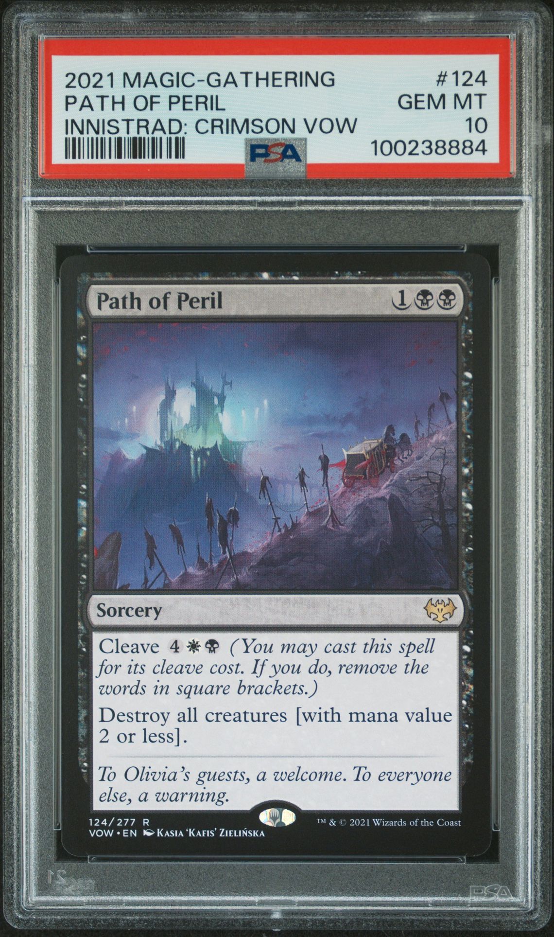 2021 MTG MAGIC THE GATHERING INNISTRAD: CRIMSON VOW #124 Path Of Peril front