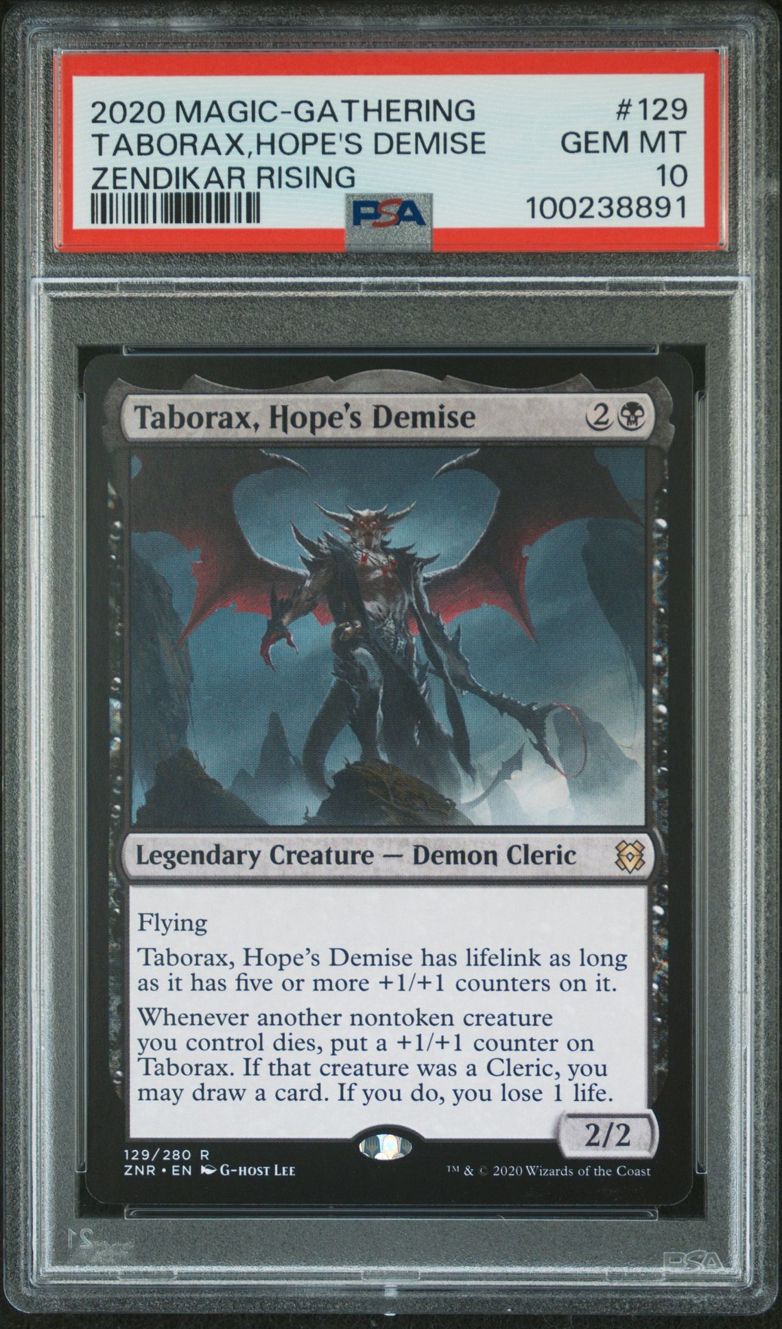 2020 MTG Magic: The Gathering #129 Taborax,Hope's Demise front